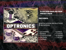 Optronics - Elektron Analog Four Preset Pack