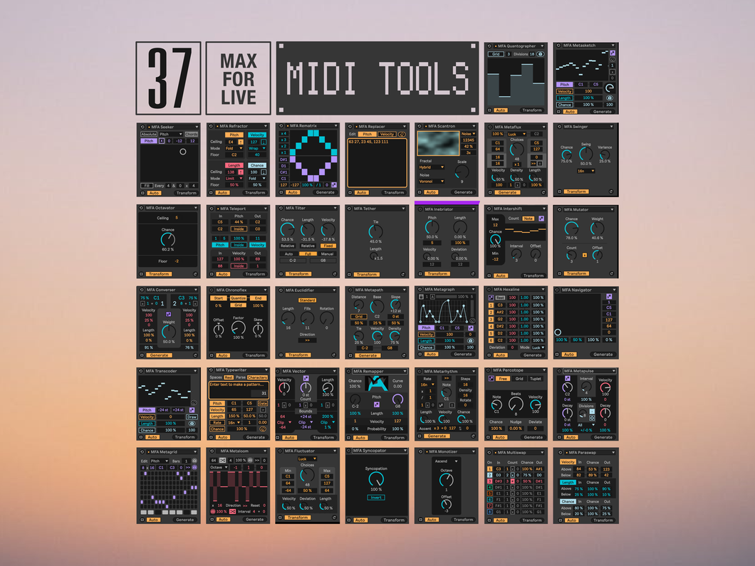 Manifest Audio Max for Live MIDI Tools Bundle