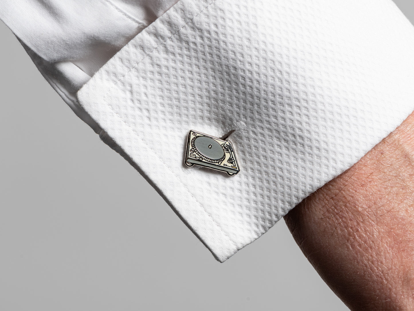 Technics SL-1200 Silver Sterling Cufflinks