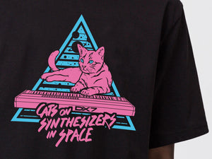 Cats On Synthesizers In Space - Neon T-Shirt