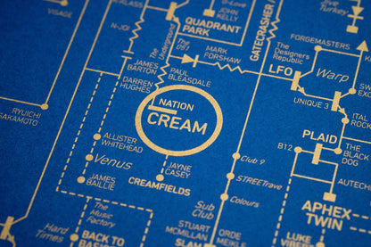 Acid House Love Blueprint - A History of Dance Music and Rave Culture (Blue)