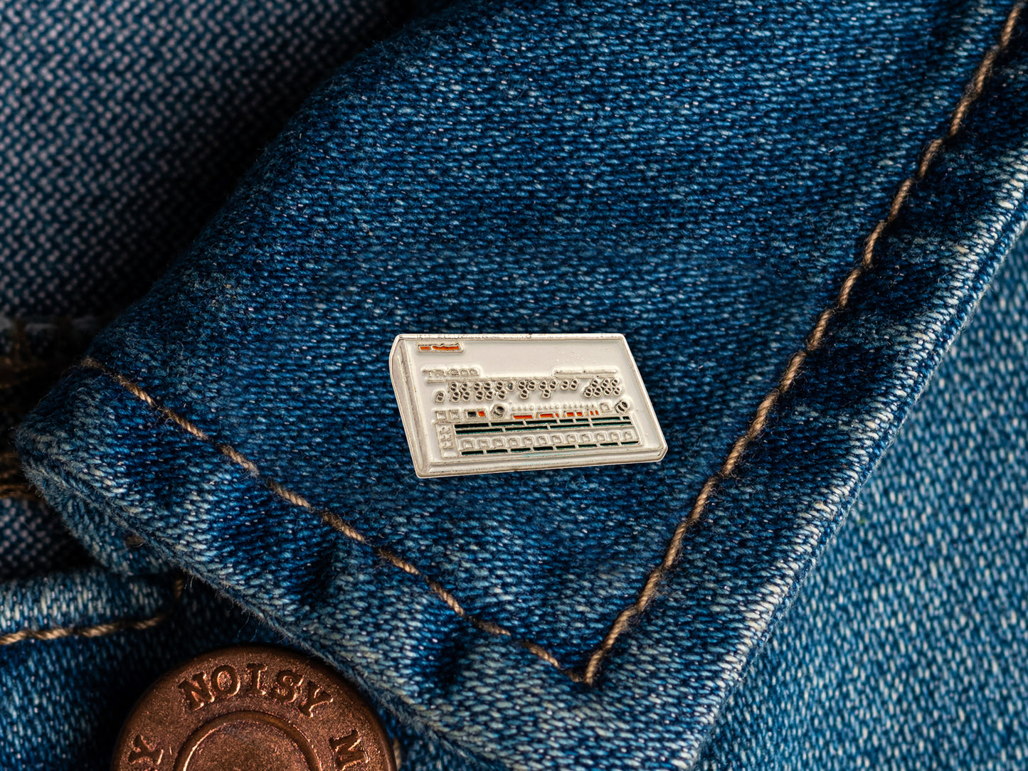 Roland TR-909 Enamel Pin Badge